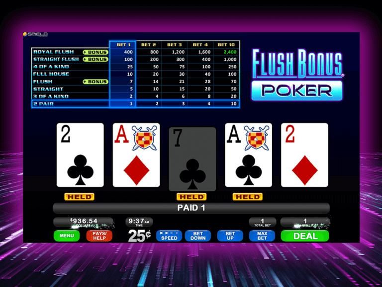 high card flush casino game