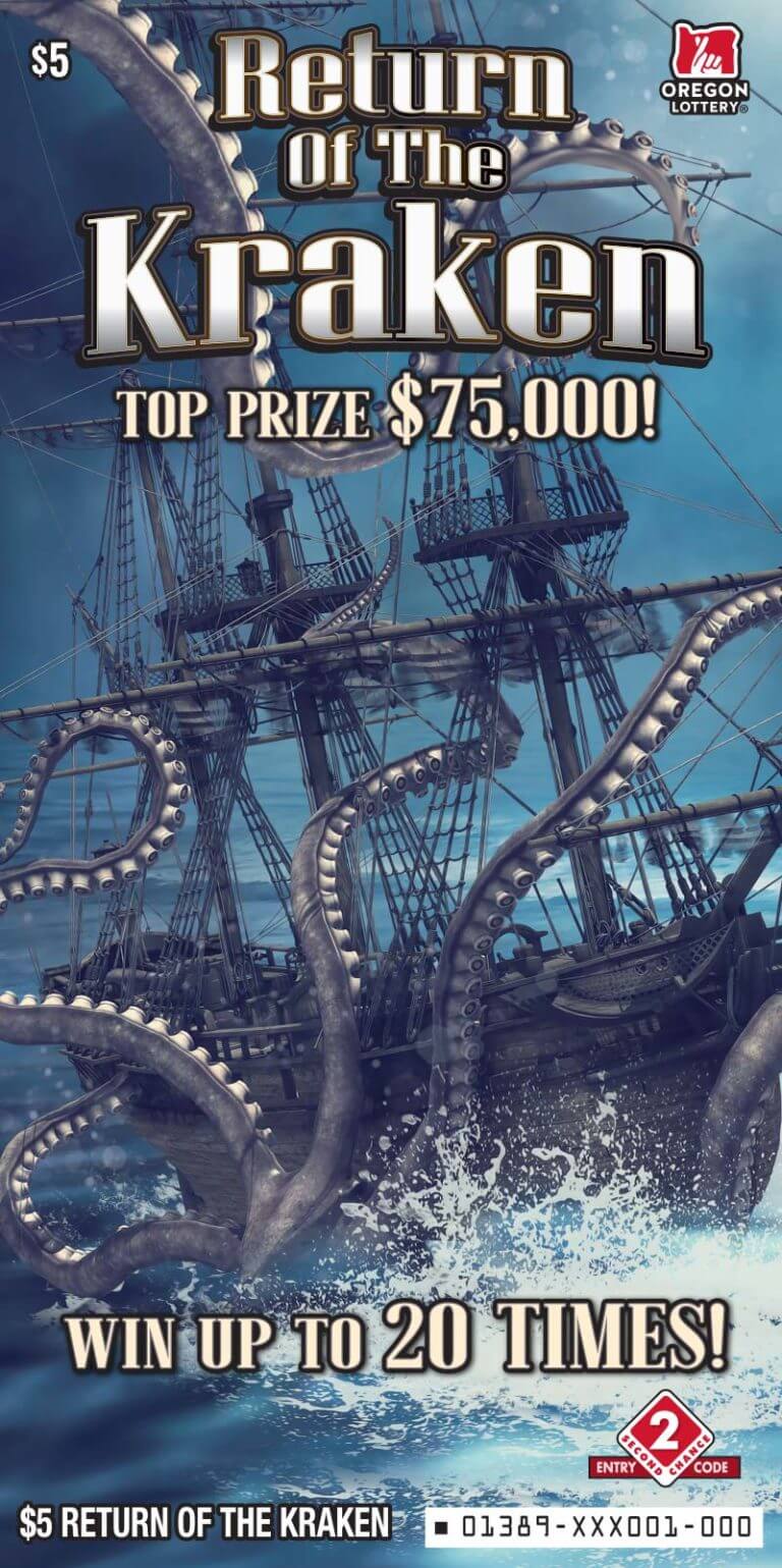 Return of the Kraken Lottery Scratch Tickets Oregon Lottery