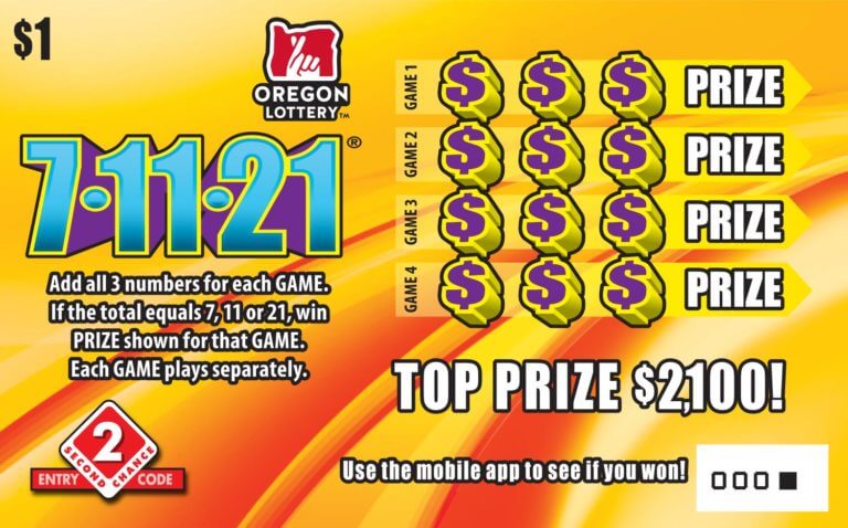 7-11-21 – Lottery Scratch Tickets | Oregon State Lottery