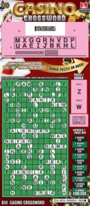 Casino Crossword Lottery Scratch Tickets Oregon Lottery