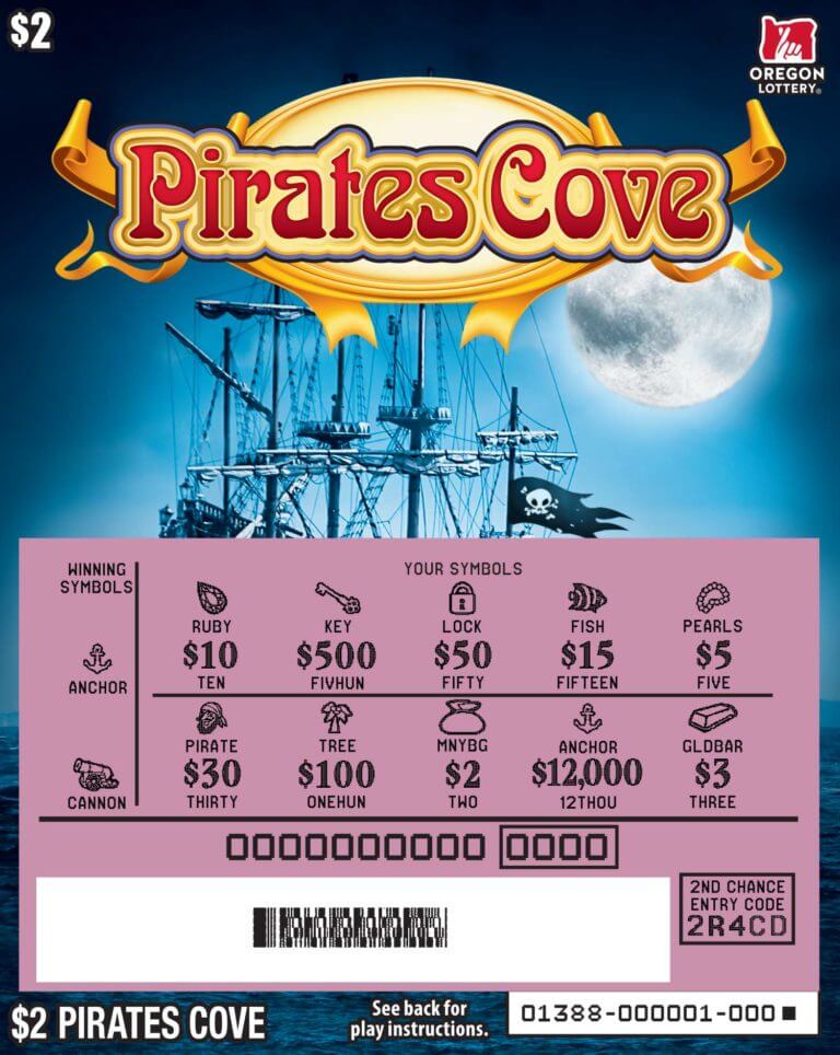 Pirates Cove Lottery Scratch Tickets Oregon Lottery