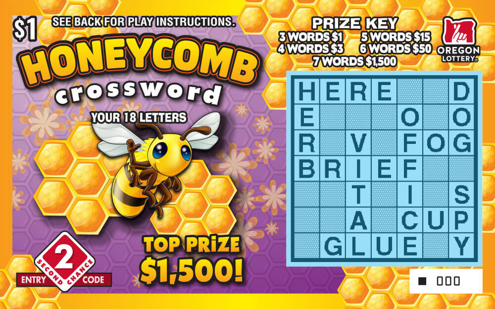 Honeycomb Crossword Lottery Scratch Tickets Oregon Lottery
