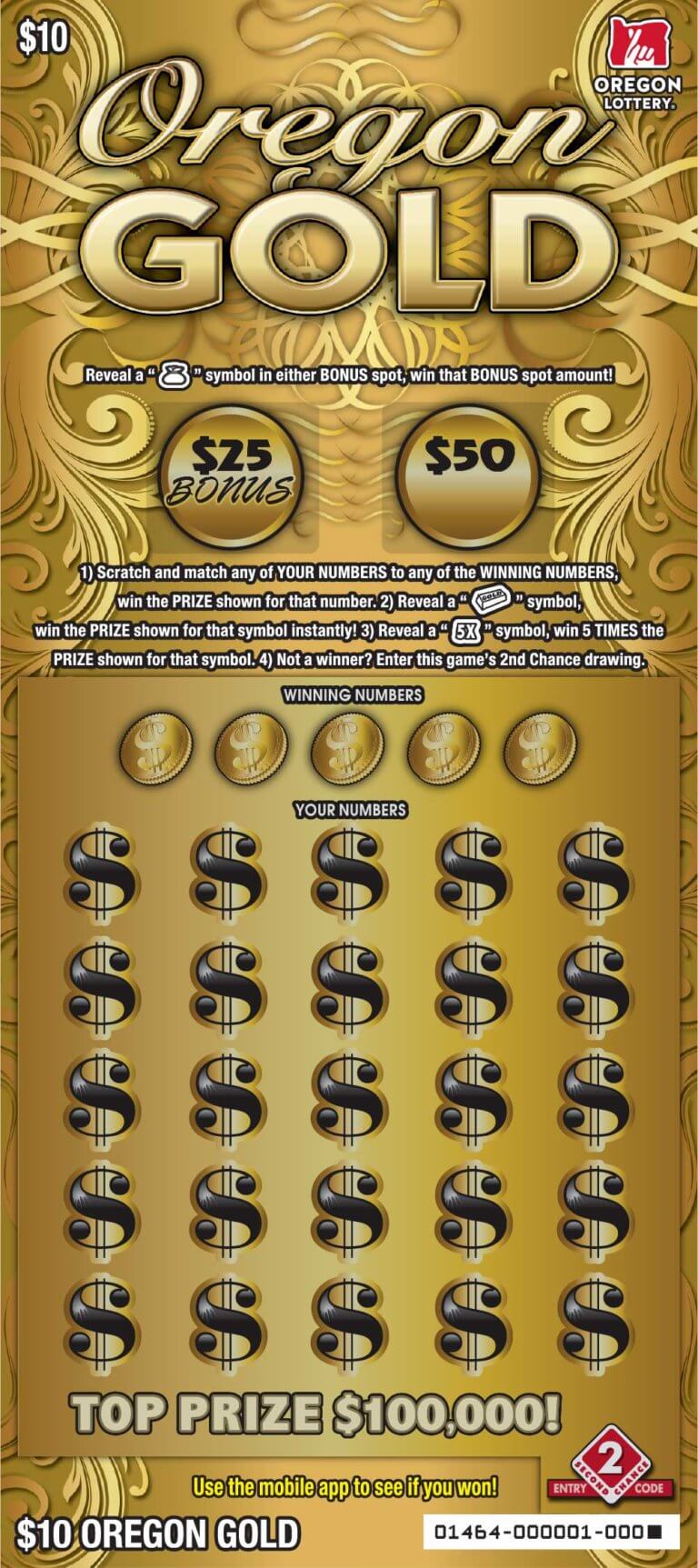 Oregon Gold – Lottery Scratch Tickets | Oregon Lottery