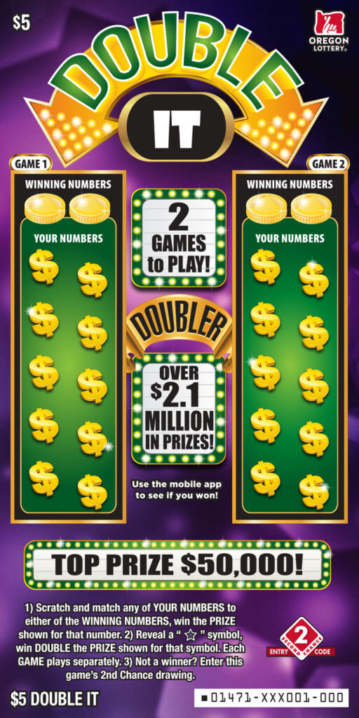 Double It Lottery Scratch Tickets Oregon Lottery