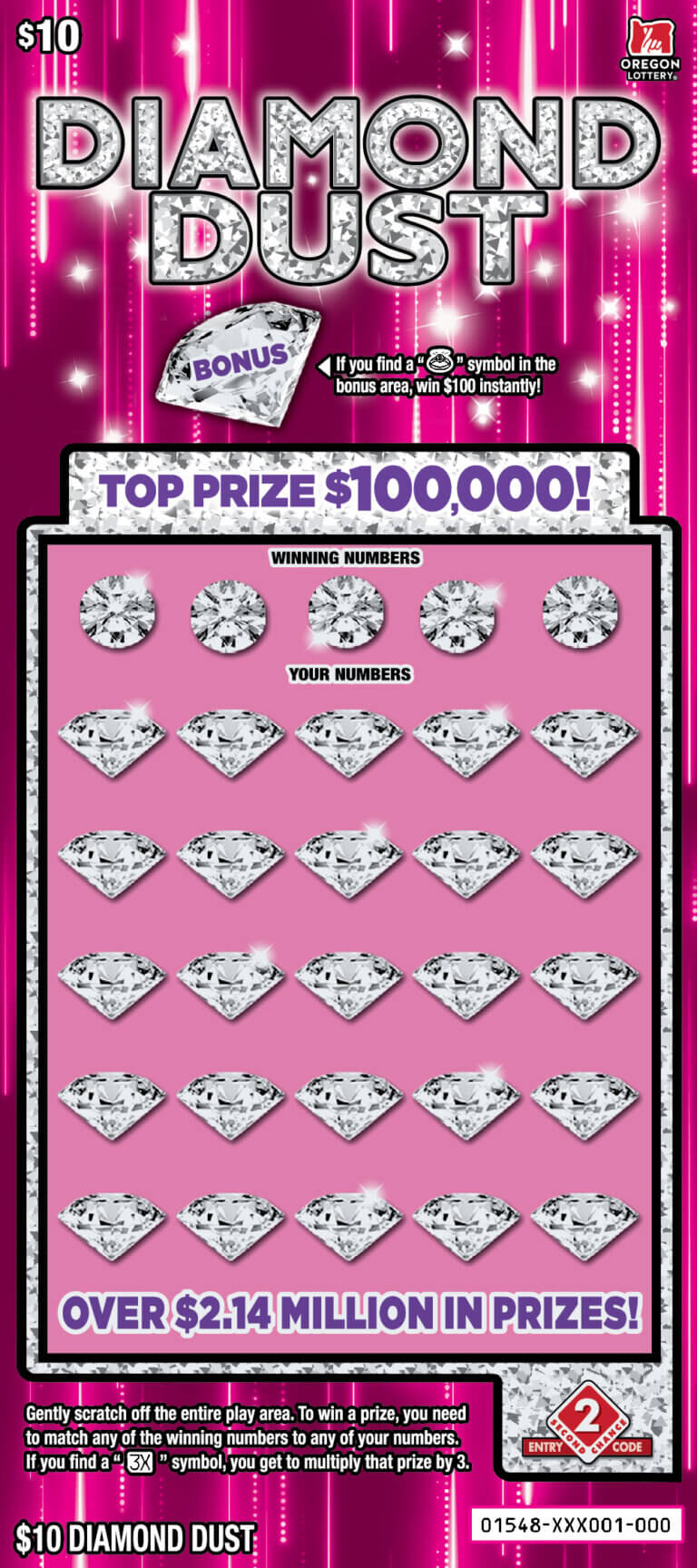 Diamond Dust - Lottery Scratch Tickets | Oregon Lottery