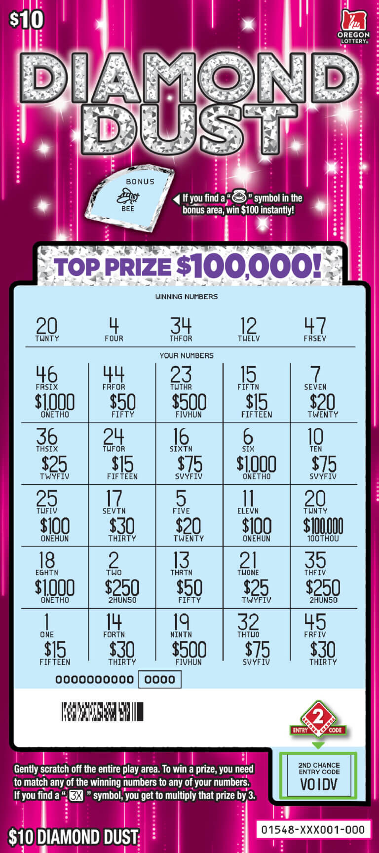 Diamond Dust - Lottery Scratch Tickets 