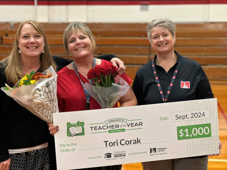 Regional Teacher of the Year Tori Corak