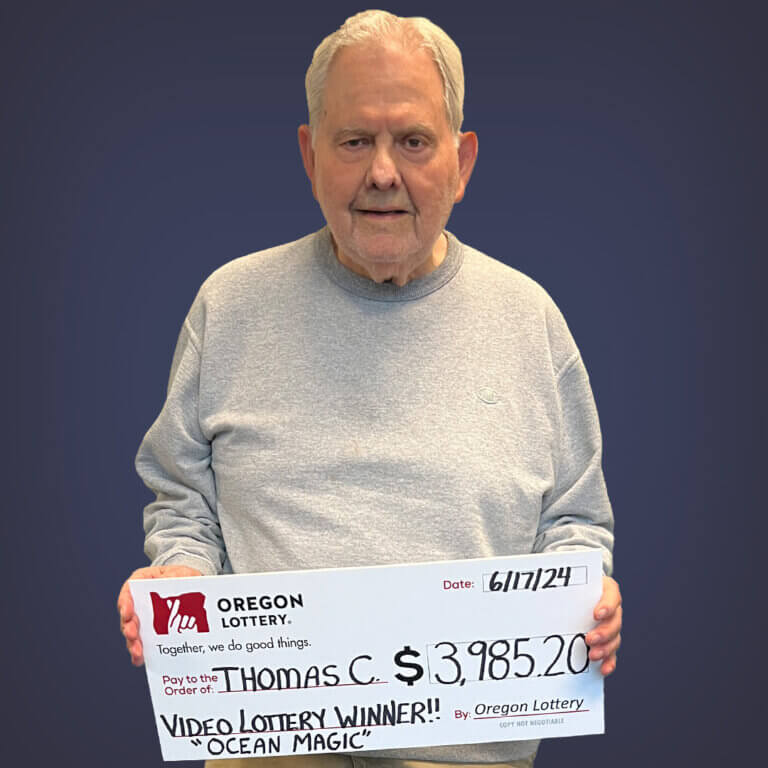 Video Lottery winner Thomas C.