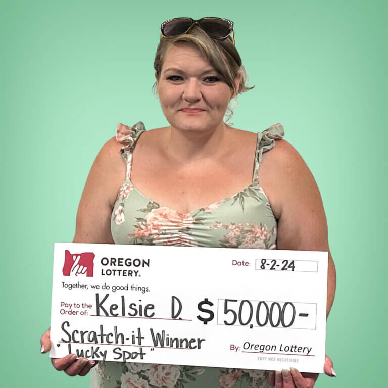 Scratch-it winner Kelsie D.