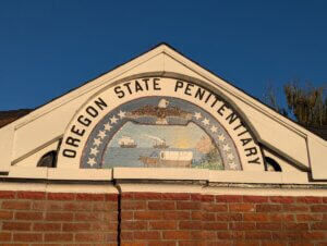 Oregon State Penitentiary sign in Salem